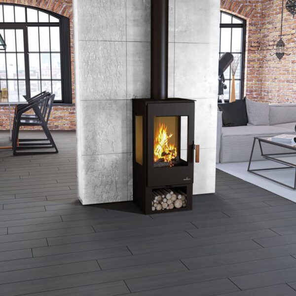 Poêle à bois BRONPI Estrella 7 kW, 3 faces, EcoDesign 2022, Flamme Verte 7