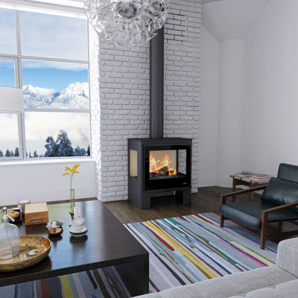 Poêle à Bois BRONPI Loreto 10 kW, 3 Faces, EcoDesign 2022, Flamme Verte 7