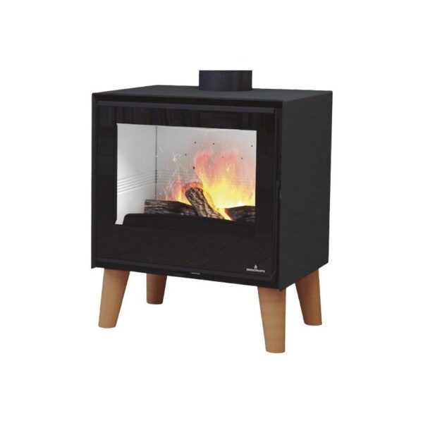 Poêle à bois BRONPI Arus 9.5 kW – Chauffage écologique, Flamme Verte 7