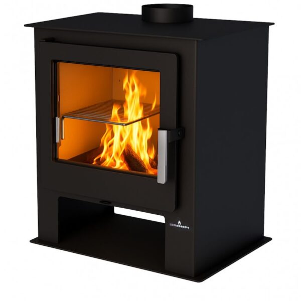 Poêle à Bois BRONPI Gijon 9 kW – Fabriqué en Espagne, EcoDesign 2022, Chauffage Écologique