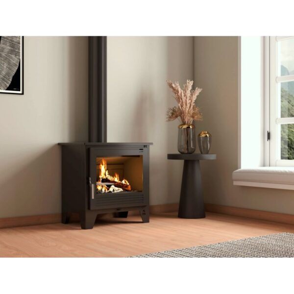 Poêle à bois FIREMATIC Tulsa 9.5 kW FM CALEFACCION – EcoDesign 2022, Bûches 50 cm